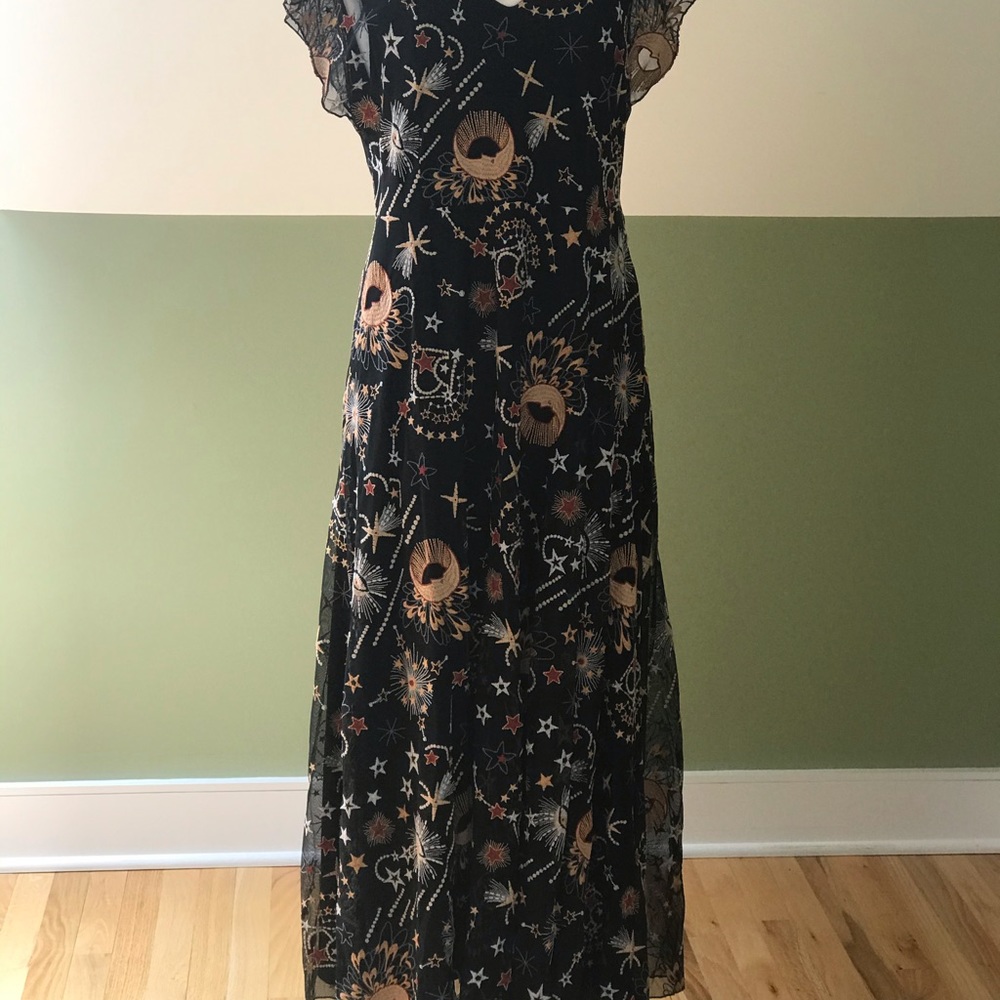 JOHNNY WAS Cosima Moon & Stars Maxi Dress
